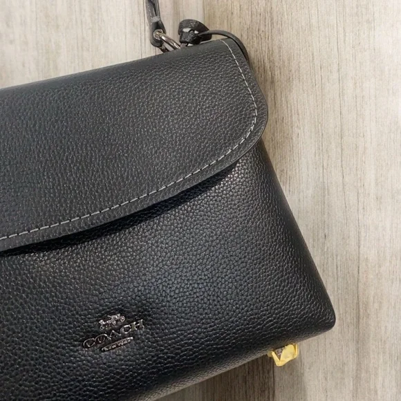 Coach Black Leather Handbag - Picture 6 of 6